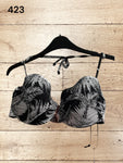 Tahiti Palm Print Bikini Top Size 36F
