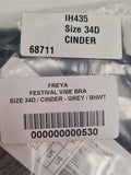 Festival Vibe Bra Cinder Grey Size 34D