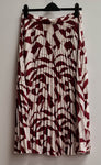 Women's Geometric Plated Skirt Size 14