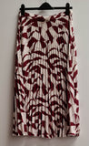 Women's Geometric Plated Skirt Size 14