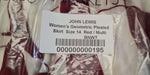 Women's Geometric Plated Skirt Size 14