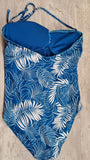 Mirage Knotted Front Swimsuit, Teal Size 18