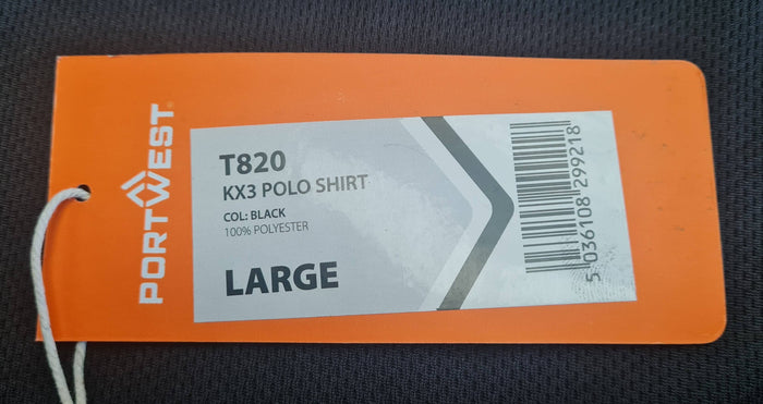 T820 Men's Polo Shirt Size L