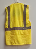 Hi Vis L476 Built in LED Executive Vest Safety Waistcoat - Yellow Size XXL