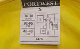 Portwest Hi Vis L476 Built in LED Executive Vest Safety Waistcoat - Yellow Size S