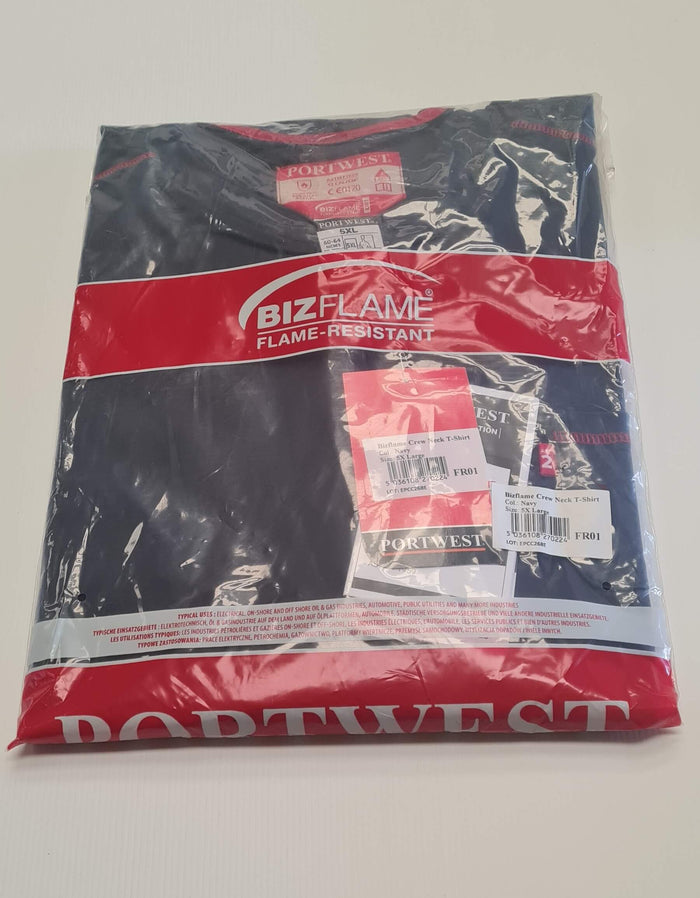 FR01 Bizflame FR Crew Neck Lightweight Long Sleeves T-shirt 5XL
