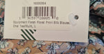 Women's Farah Floral Print Silk Blouse  Size L