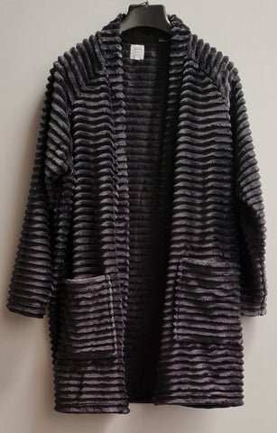 Women's Ribbed Throw On Fleece Size S/M