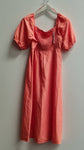 Plain Cut Out Linen Blend Midi Dress Size 14