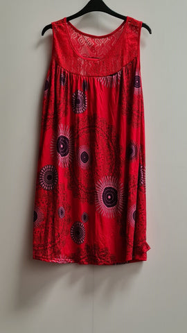 Women's Printed Sleeveless Top Size L