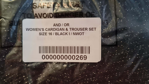 Women's Set Cardigan & Trousers Size 16