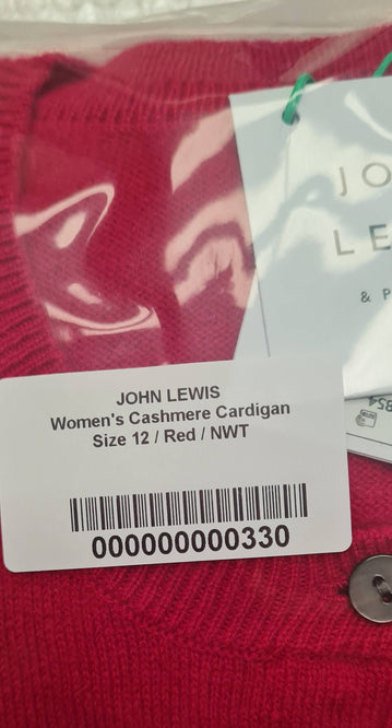 Women's Cashmere Crew Neck Cardigan Size 12