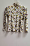 Women's Flower Printed Blouse Top Size 8