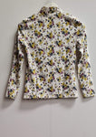 Women's Flower Printed Blouse Top Size 8