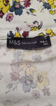 Women's Flower Printed Blouse Top Size 8