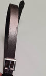 Women's Holly Skinny Metallic Belt Size M