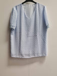 Women's Short Sleeve Blouse Size M