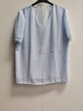Women's Short Sleeve Blouse Size M