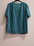 Women's Short Sleeve Blouse Size L