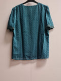 Women's Short Sleeve Blouse Size L