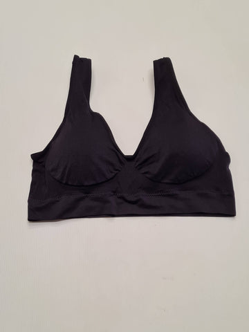 Women's Crop Black Bra Size XL/XXL