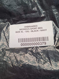Women's Crop Black Bra Size XL/XXL