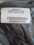 Women's Crop Black Bra Size L