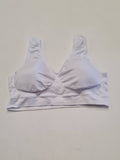 Women's Crop White Bra Size XL/XXL