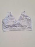 Women's Crop White Bra Size XL/XXL