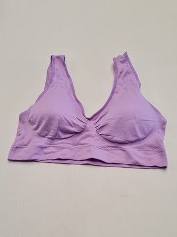 Women's Crop Lilac Bra Size XL/XXL