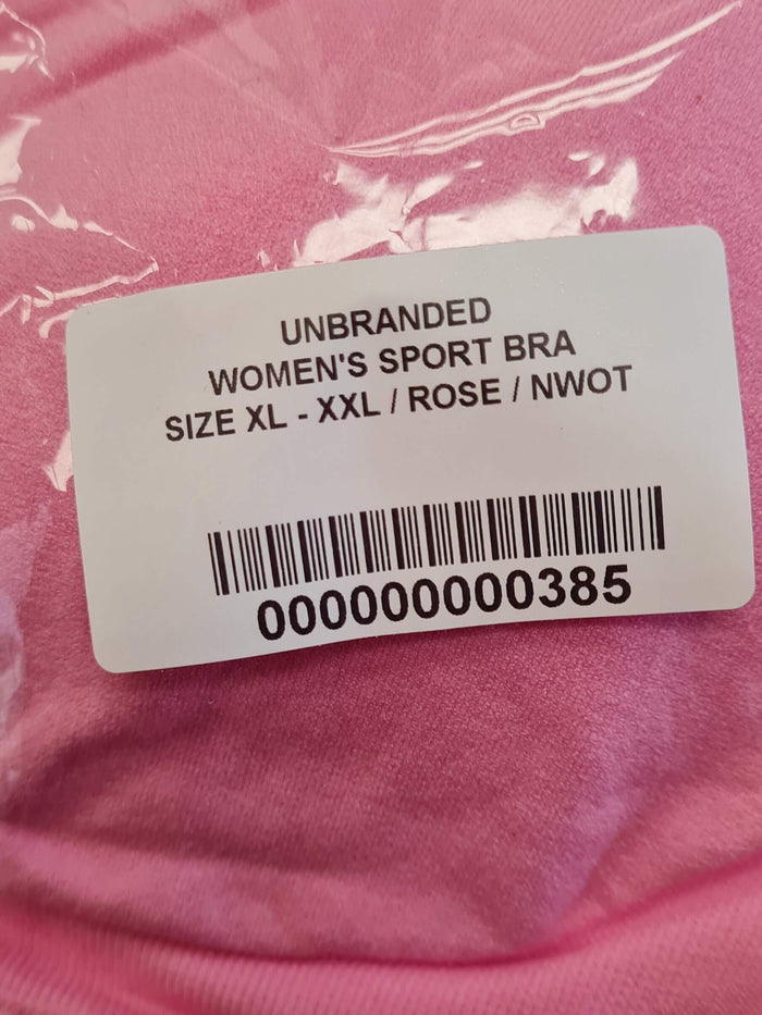 Women's Crop Rose Bra Size XL/XXL