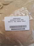 Women's Crop Beige Bra Size XL/XXL