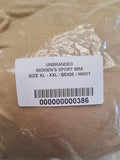 Women's Crop Beige Bra Size XL/XXL