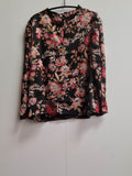 Women's Satin Puff Sleeve Top Size 16