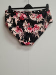 Women's Trop / Polka Flower Printed Bikini Briefs Size 24