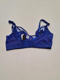 1/4 Cup Bra Lace Overlay in Cobalt Size 32DD