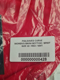 Monaco Red Brazilian Bikini Briefs Plus Size 22