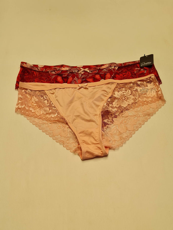 2 Pack Brazilian Knicker Briefs Size 24