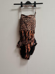 Leopard Print One Piece Swimsuit Size 10