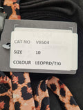 Leopard Print One Piece Swimsuit Size 10