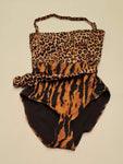 Leopard Print One Piece Swimsuit Size 10