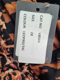 Leopard Print One Piece Swimsuit Size 28