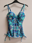 Floral Print Tankini Top Size 34DD
