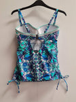 Floral Print Tankini Top Size 34DD