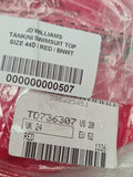 Red Tankini Top Size 44D