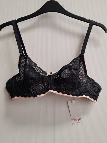 Daisy Lace Balcony Bra Noir Size 34B