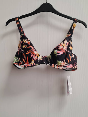 Savanna Sunset Plunge Bikini Top Bra Size 34D