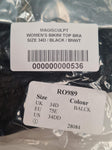 Underwired Black Bikini Top Bra Size 34D