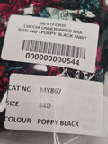 Luccia Underwired Bra Size 34D
