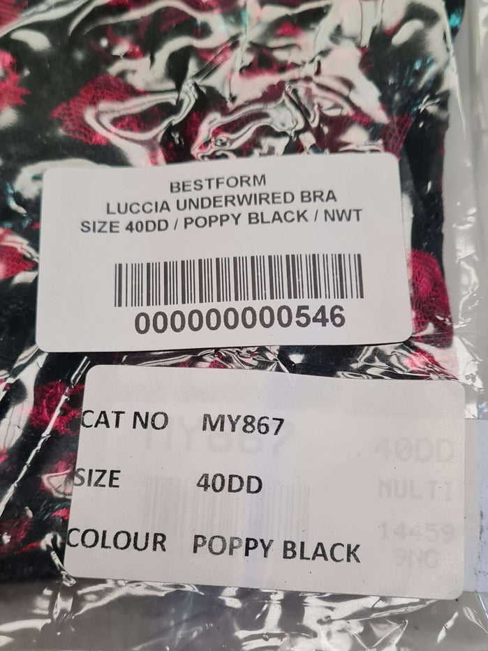 Luccia Underwired Bra Size 40DD